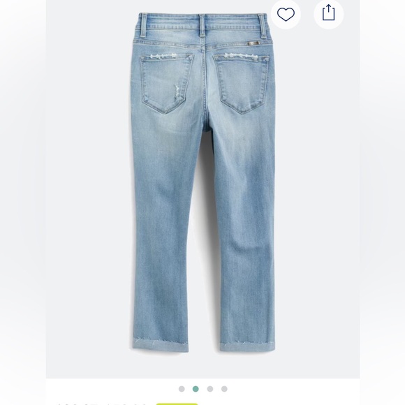 KanCan Light Blue Distressed Ankle Jeans - Picture 2 of 4